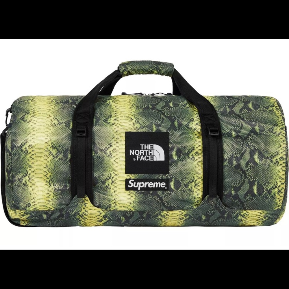 Supreme NorthFace Snake duffel bag brand new !